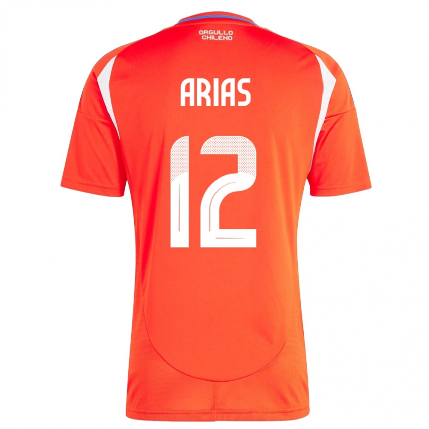 Kids Football Chile Gabriel Arias #12 Red Home Jersey 24-26 T-Shirt Nz