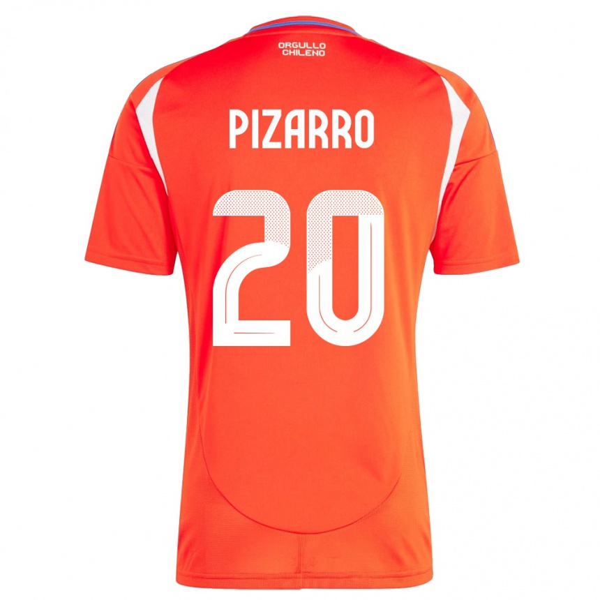 Kids Football Chile Damián Pizarro #20 Red Home Jersey 24-26 T-Shirt Nz