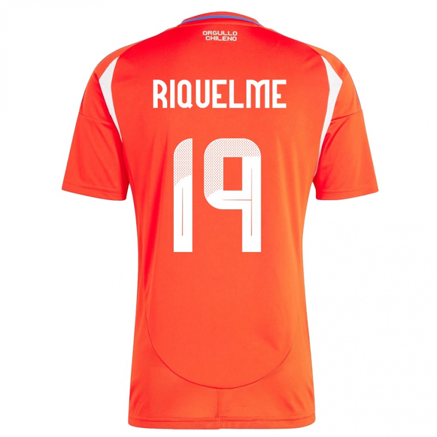 Kids Football Chile Benjamín Riquelme #19 Red Home Jersey 24-26 T-Shirt Nz