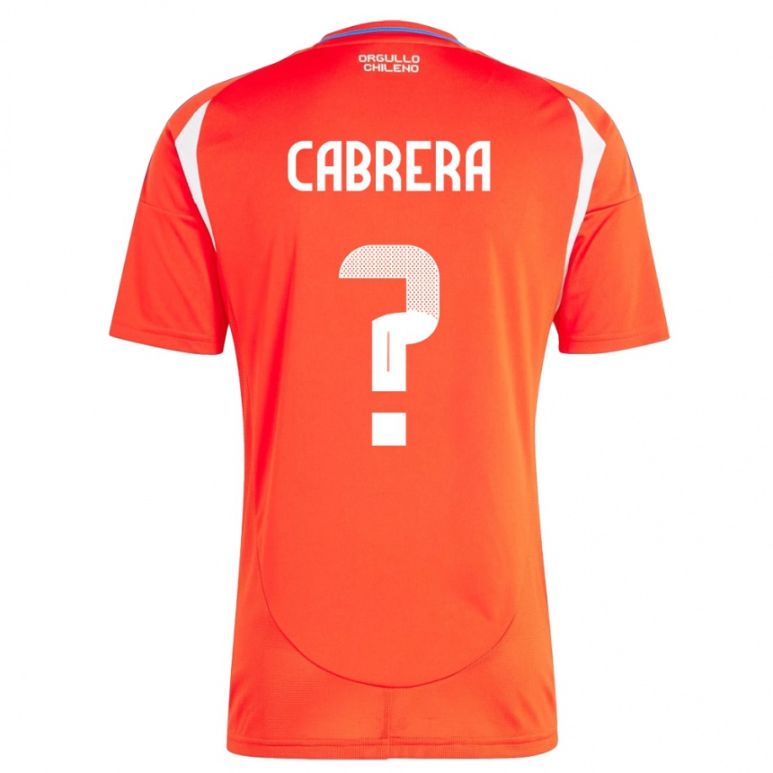 Kids Football Chile Vicente Cabrera #0 Red Home Jersey 24-26 T-Shirt Nz