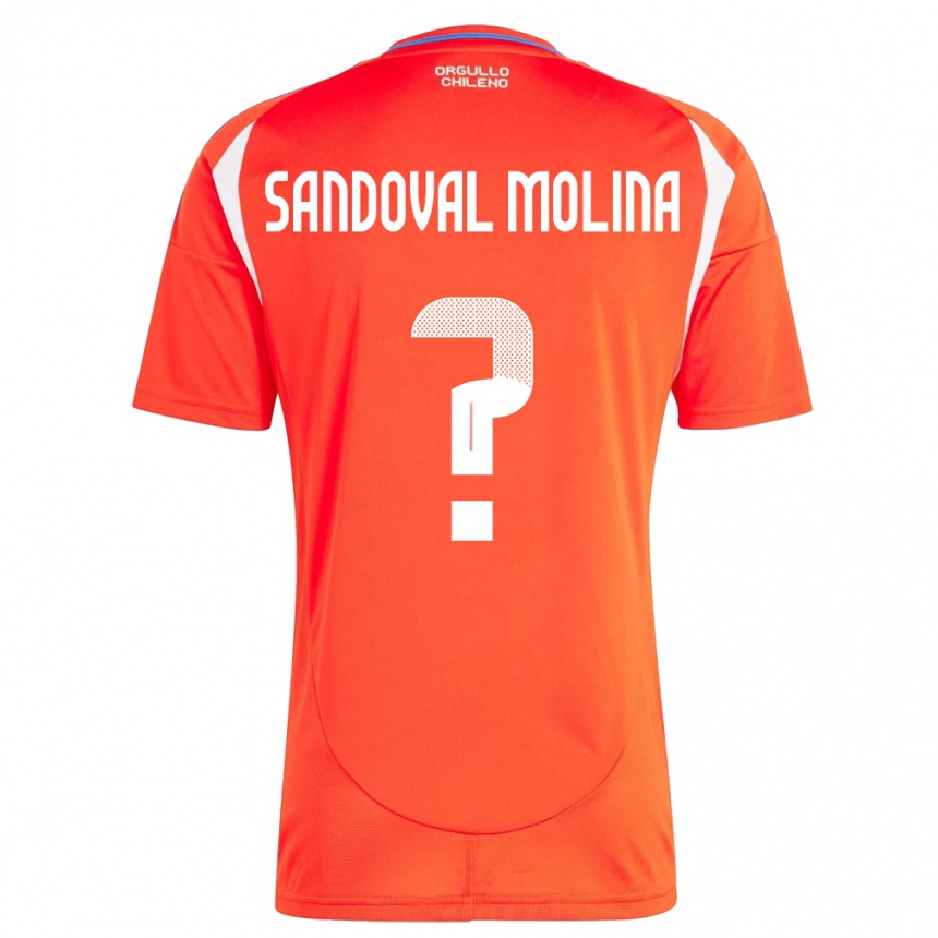 Kids Football Chile Mario Sandoval Molina #0 Red Home Jersey 24-26 T-Shirt Nz