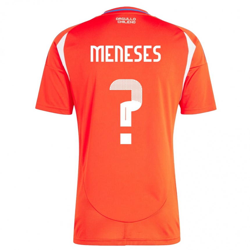 Kids Football Chile Joaquín Meneses #0 Red Home Jersey 24-26 T-Shirt Nz