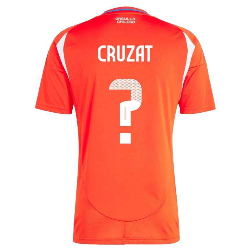 Kids Football Chile Ignacio Cruzat #0 Red Home Jersey 24-26 T-Shirt Nz