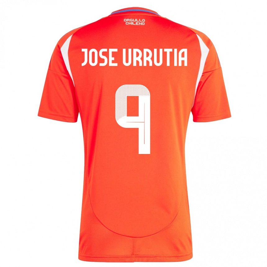 Kids Football Chile María José Urrutia #9 Red Home Jersey 24-26 T-Shirt Nz