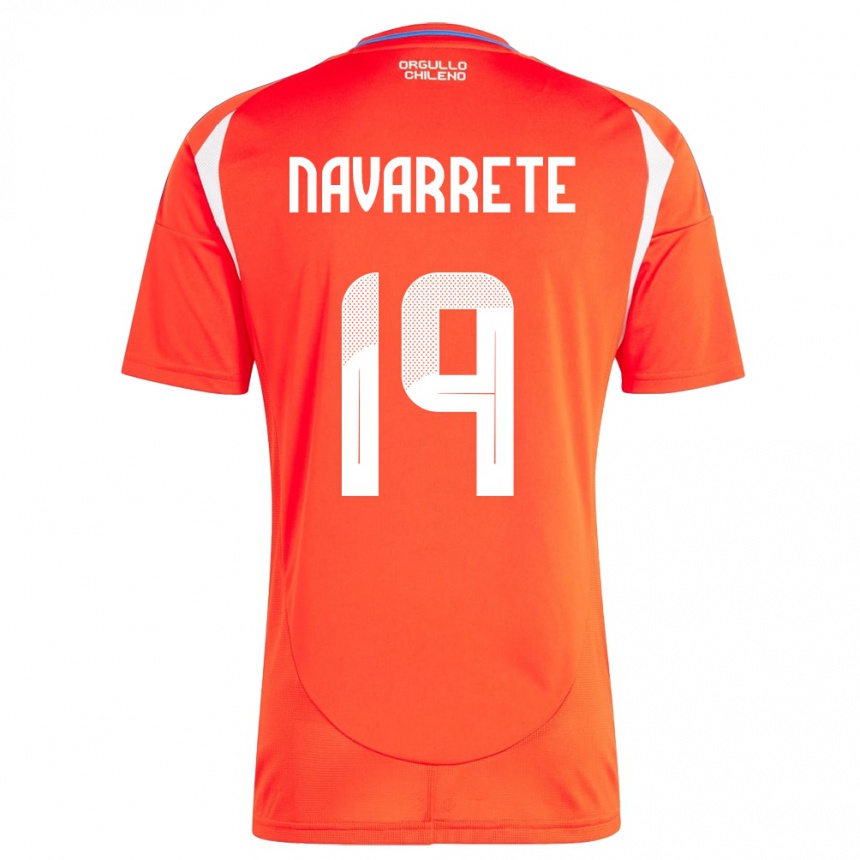 Kids Football Chile Valentina Navarrete #19 Red Home Jersey 24-26 T-Shirt Nz