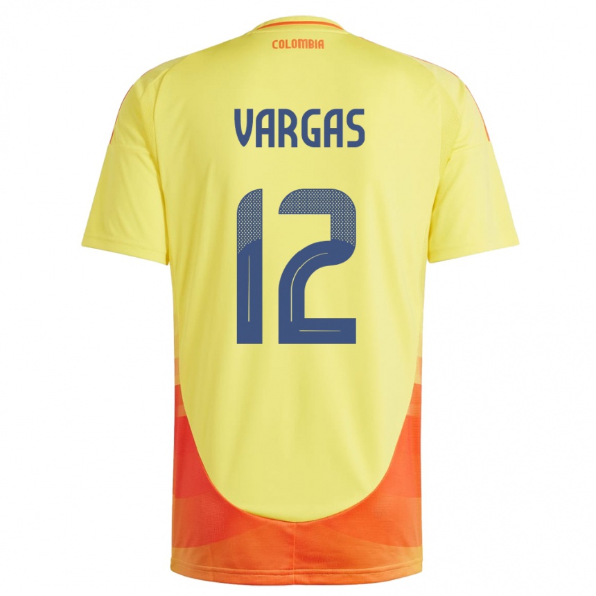 Kids Football Colombia Camilo Vargas #12 Yellow Home Jersey 24-26 T-Shirt Nz