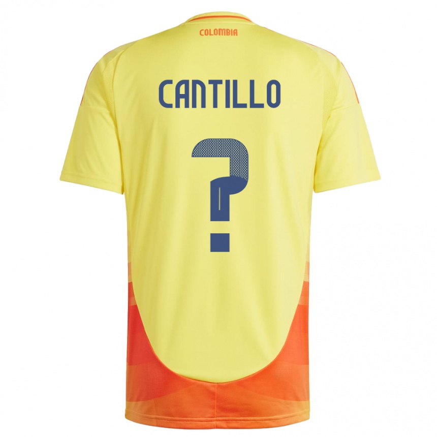 Kids Football Colombia Carlos Cantillo #0 Yellow Home Jersey 24-26 T-Shirt Nz