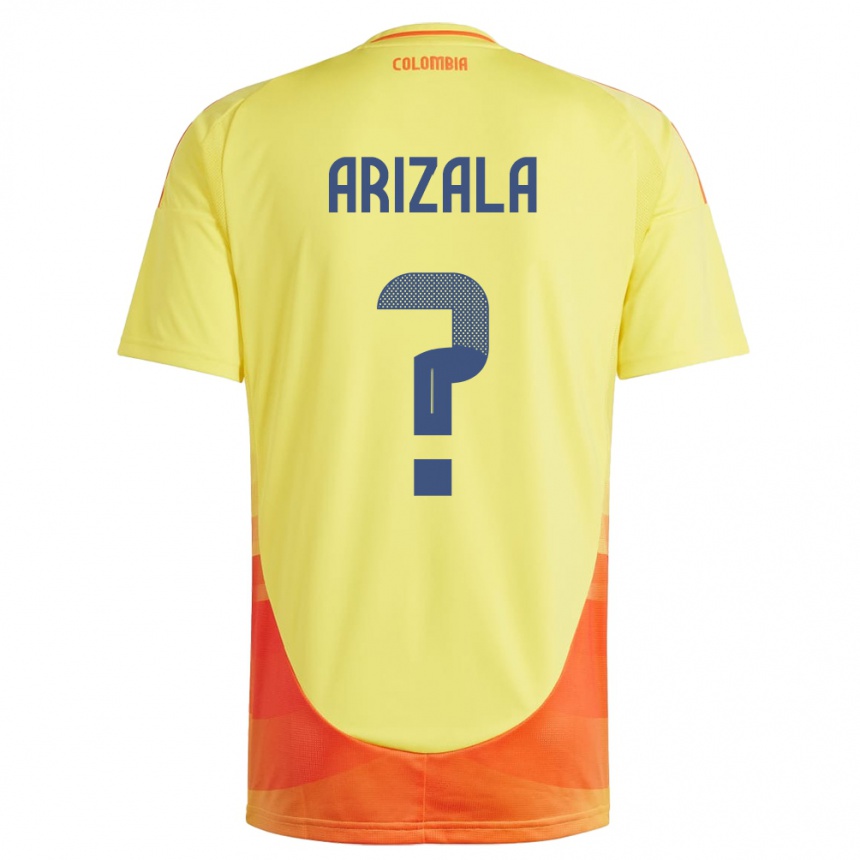 Kids Football Colombia Juan Arizala #0 Yellow Home Jersey 24-26 T-Shirt Nz