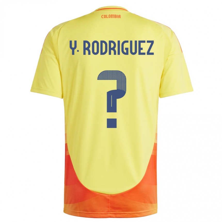 Kids Football Colombia Yefrei Rodríguez #0 Yellow Home Jersey 24-26 T-Shirt Nz