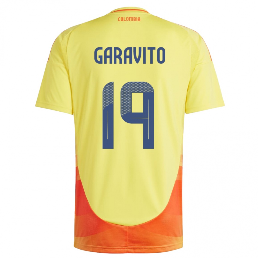 Kids Football Colombia Laura Garavito #19 Yellow Home Jersey 24-26 T-Shirt Nz