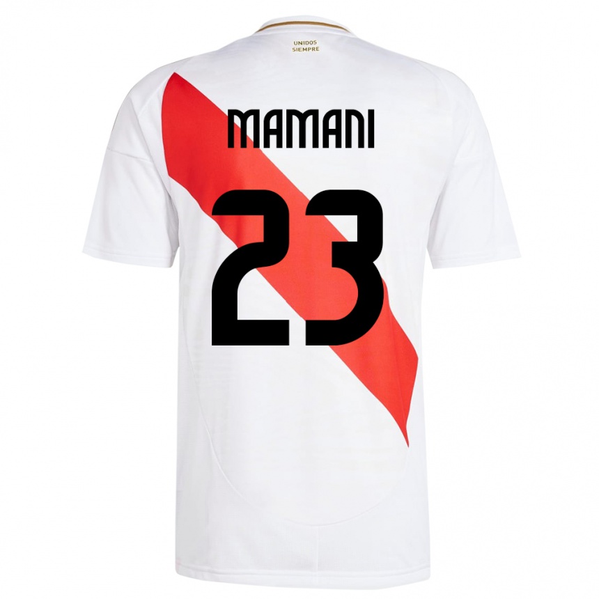 Kids Football Peru Julia Mamani #23 White Home Jersey 24-26 T-Shirt Nz