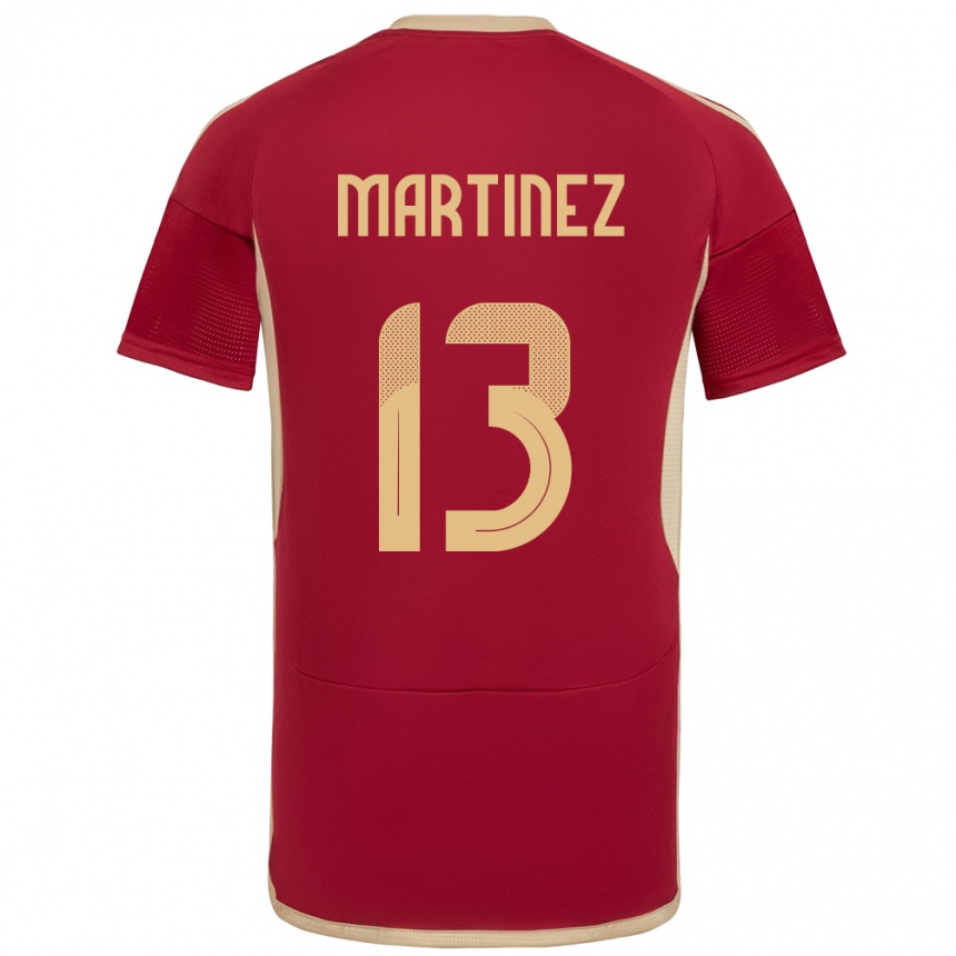 Kids Football Venezuela José Martínez #13 Burgundy Home Jersey 24-26 T-Shirt Nz