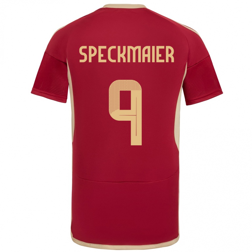 Kids Football Venezuela Mariana Speckmaier #9 Burgundy Home Jersey 24-26 T-Shirt Nz