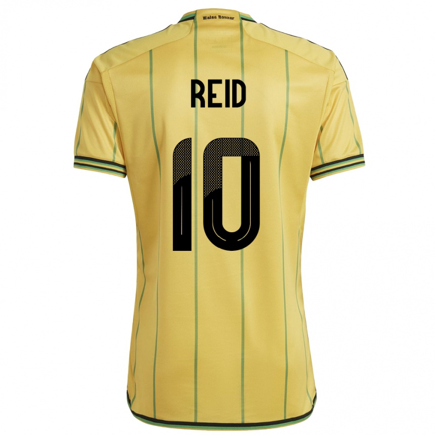 Kids Football Jamaica Bobby De Cordova-Reid #10 Yellow Home Jersey 24-26 T-Shirt Nz