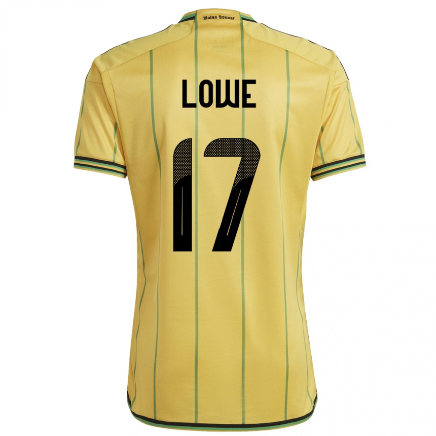 Kids Football Jamaica Damion Lowe #17 Yellow Home Jersey 24-26 T-Shirt Nz