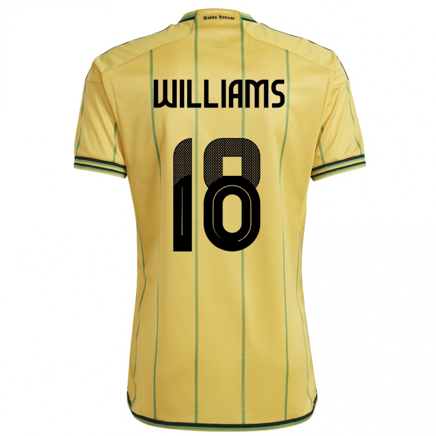 Kids Football Jamaica Romario Williams #18 Yellow Home Jersey 24-26 T-Shirt Nz