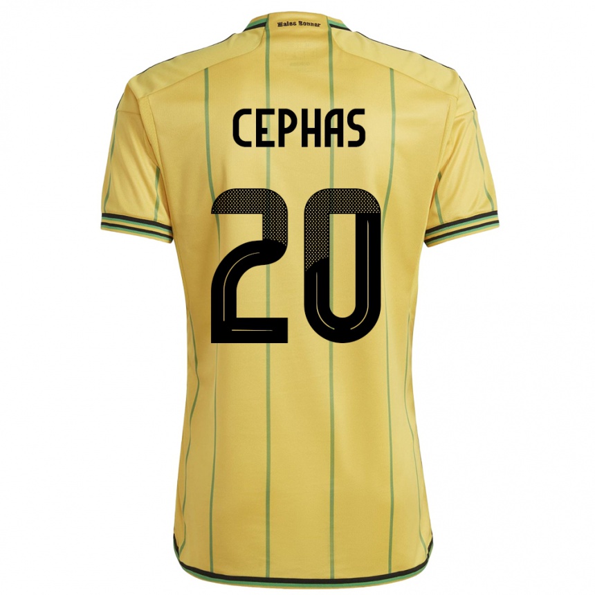 Kids Football Jamaica Renaldo Cephas #20 Yellow Home Jersey 24-26 T-Shirt Nz