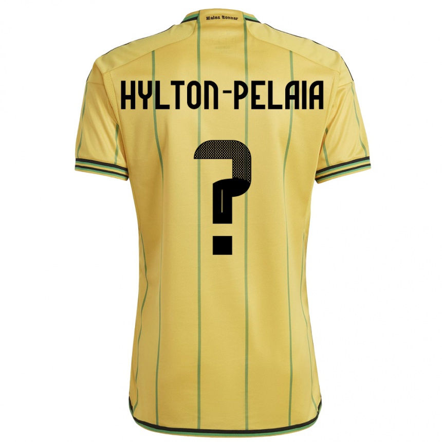 Kids Football Jamaica Jayda Hylton-Pelaia #0 Yellow Home Jersey 24-26 T-Shirt Nz