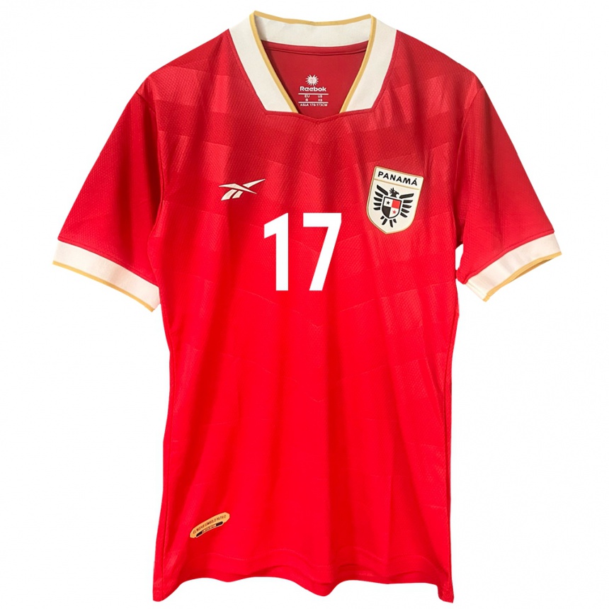 Kids Football Panama Luis Gaitán #17 Red Home Jersey 24-26 T-Shirt Nz