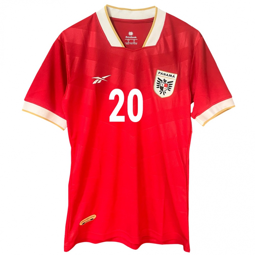 Kids Football Panama Ernesto Gómez #20 Red Home Jersey 24-26 T-Shirt Nz