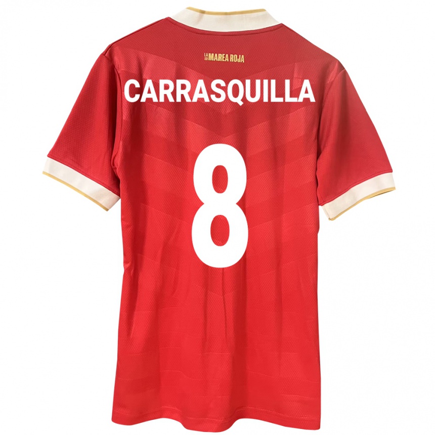 Kids Football Panama Adalberto Carrasquilla #8 Red Home Jersey 24-26 T-Shirt Nz