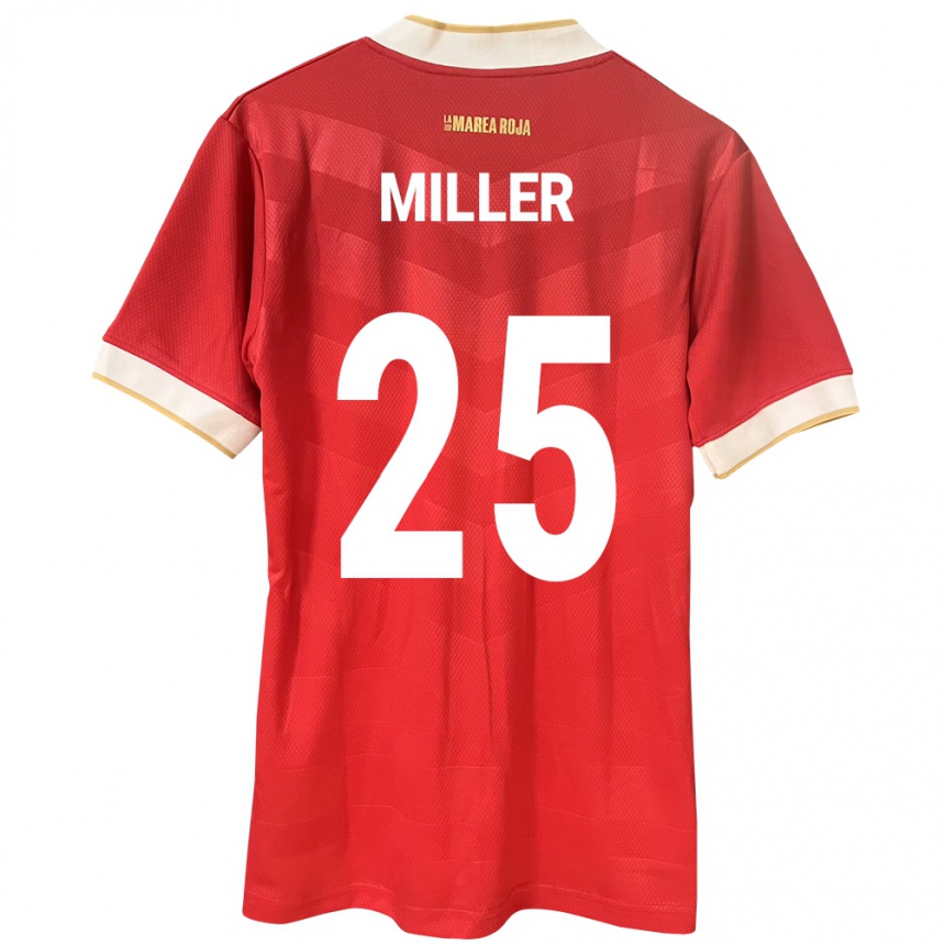 Kids Football Panama Roderick Miller #25 Red Home Jersey 24-26 T-Shirt Nz