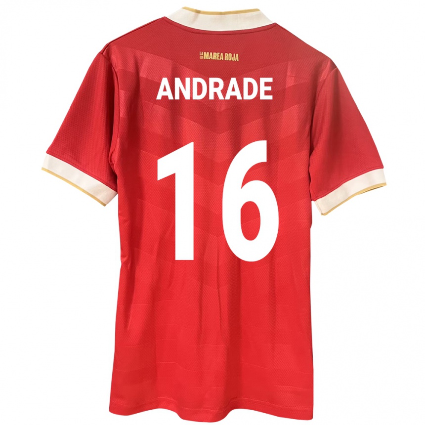 Kids Football Panama Andrés Andrade #16 Red Home Jersey 24-26 T-Shirt Nz