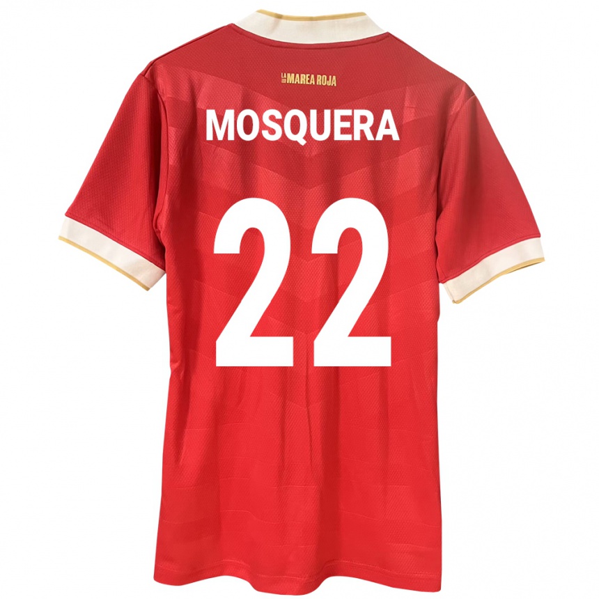 Kids Football Panama Orlando Mosquera #22 Red Home Jersey 24-26 T-Shirt Nz