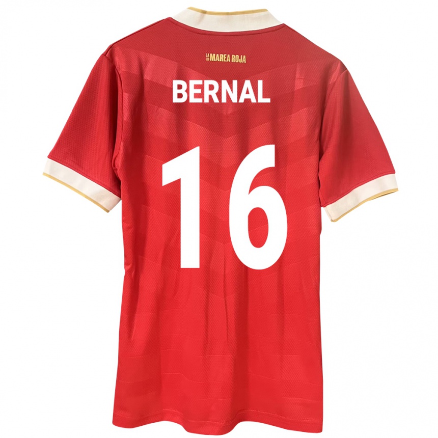 Kids Football Panama José Bernal #16 Red Home Jersey 24-26 T-Shirt Nz