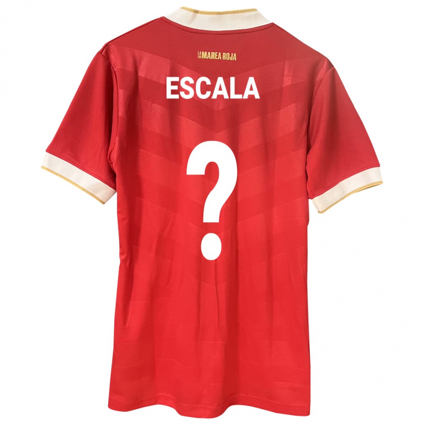 Kids Football Panama Virgilio Escala #0 Red Home Jersey 24-26 T-Shirt Nz