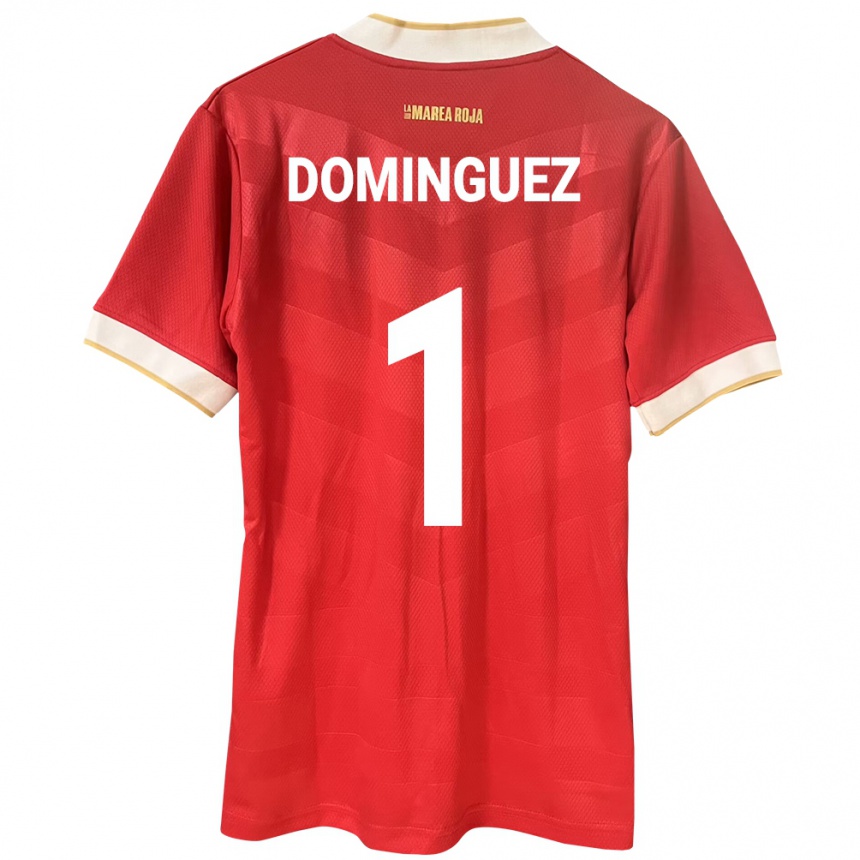 Kids Football Panama Valeska Domínguez #1 Red Home Jersey 24-26 T-Shirt Nz