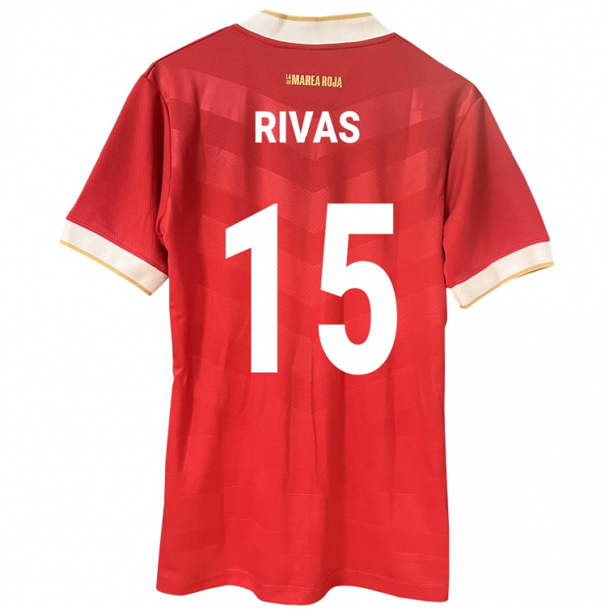 Kids Football Panama Karla Rivas #15 Red Home Jersey 24-26 T-Shirt Nz