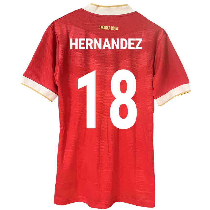 Kids Football Panama Erika Hernández #18 Red Home Jersey 24-26 T-Shirt Nz