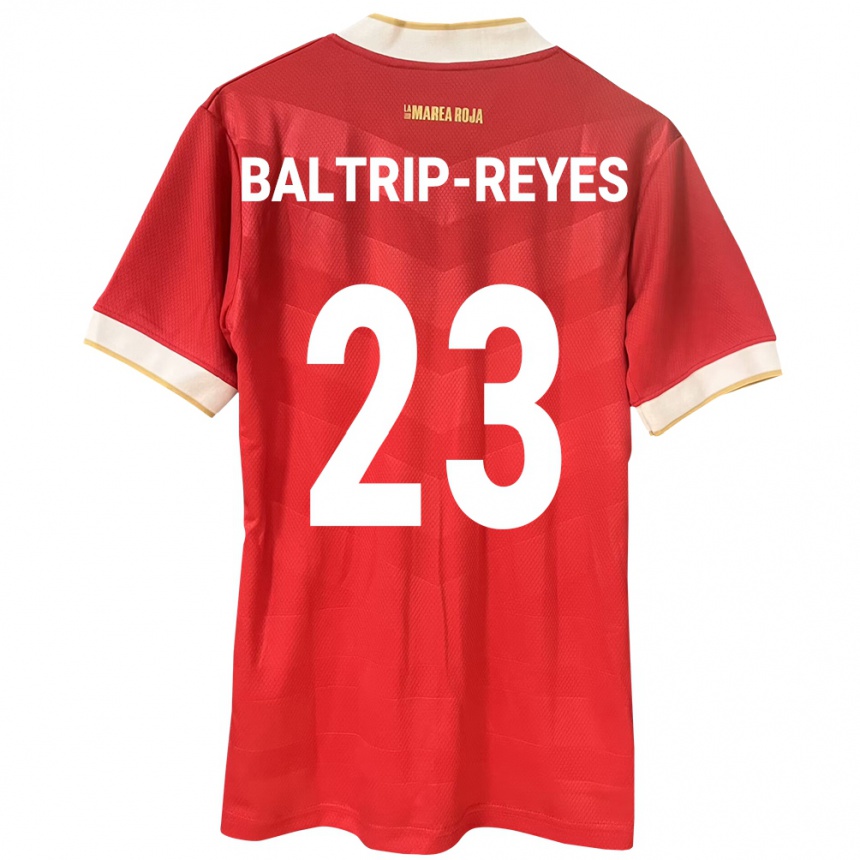 Kids Football Panama Carina Baltrip-Reyes #23 Red Home Jersey 24-26 T-Shirt Nz