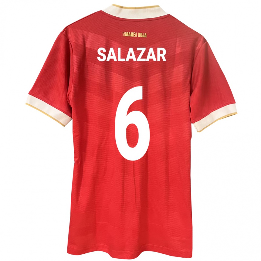 Kids Football Panama Deysiré Salazar #6 Red Home Jersey 24-26 T-Shirt Nz