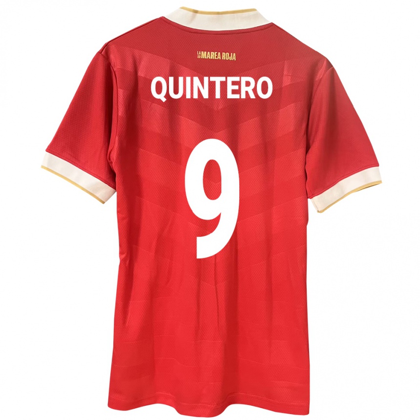 Kids Football Panama Ana Quintero #9 Red Home Jersey 24-26 T-Shirt Nz