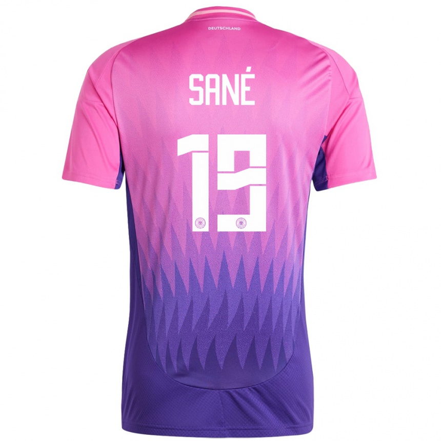 Kids Football Germany Leroy Sane #19 Pink Purple Away Jersey 24-26 T-Shirt Nz