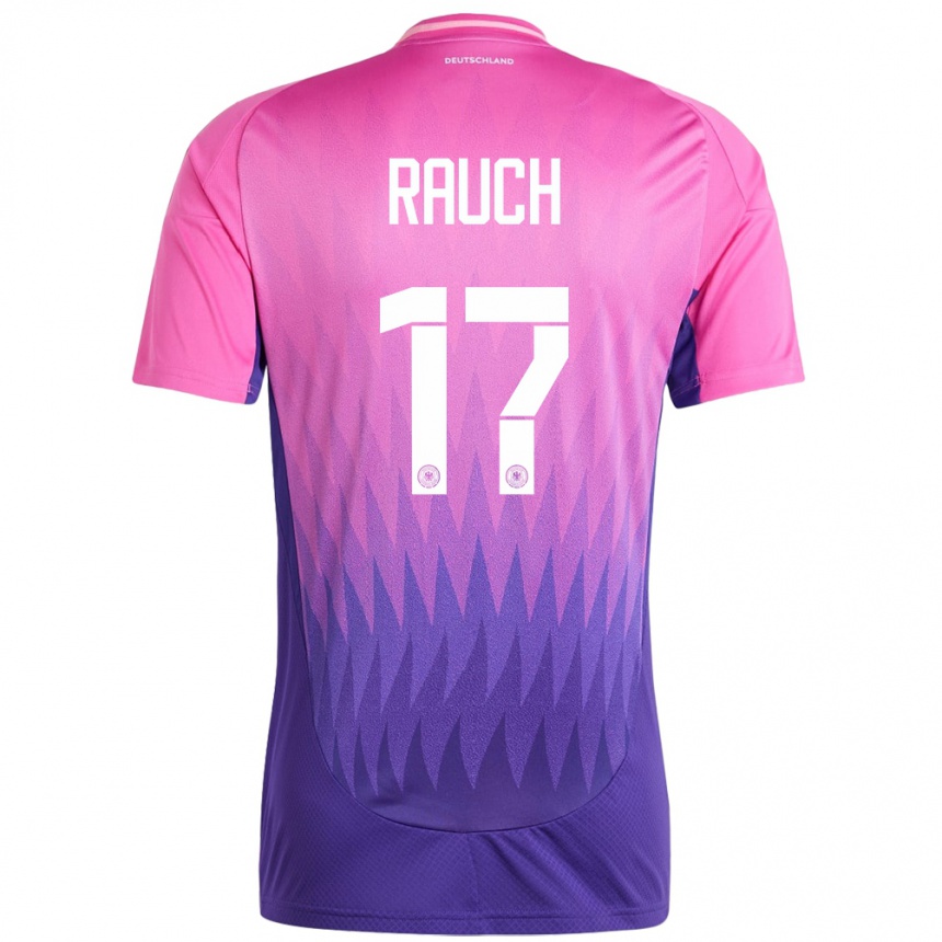 Kids Football Germany Felicitas Rauch #17 Pink Purple Away Jersey 24-26 T-Shirt Nz