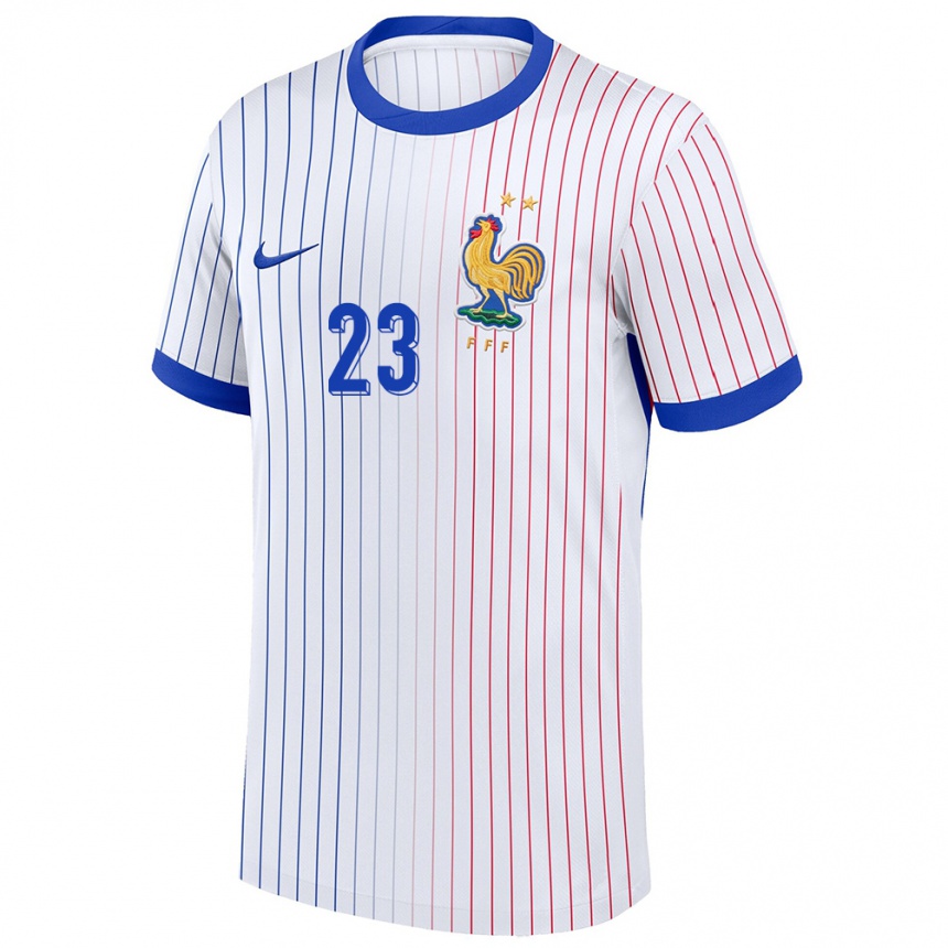 Kids Football France Hawa Cissoko #23 White Away Jersey 24-26 T-Shirt Nz