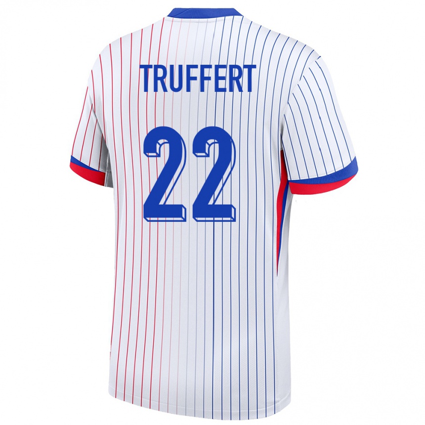 Kids Football France Adrien Truffert #22 White Away Jersey 24-26 T-Shirt Nz