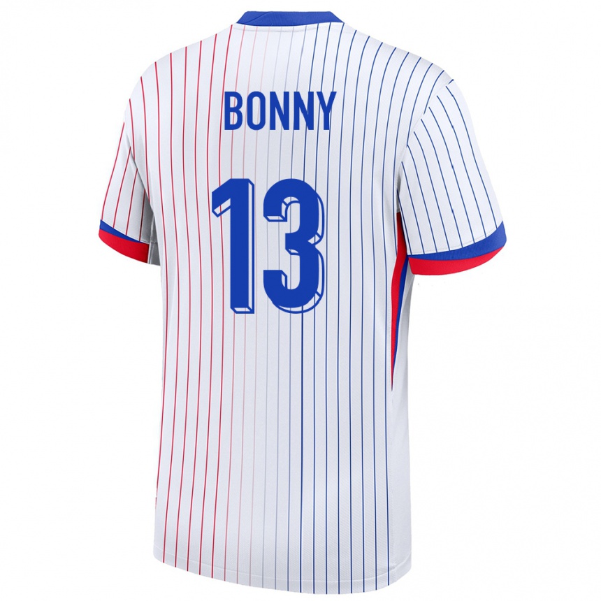 Kids Football France Ange Yoan Bonny #13 White Away Jersey 24-26 T-Shirt Nz