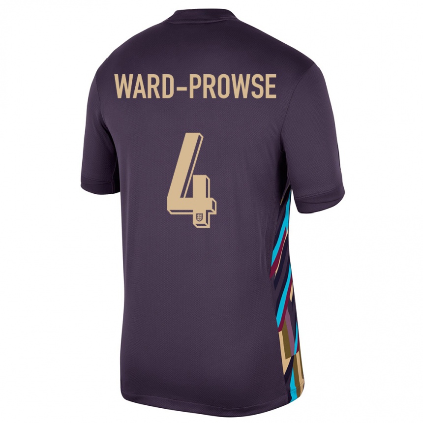 Kids Football England James Ward-Prowse #4 Dark Raisin Away Jersey 24-26 T-Shirt Nz