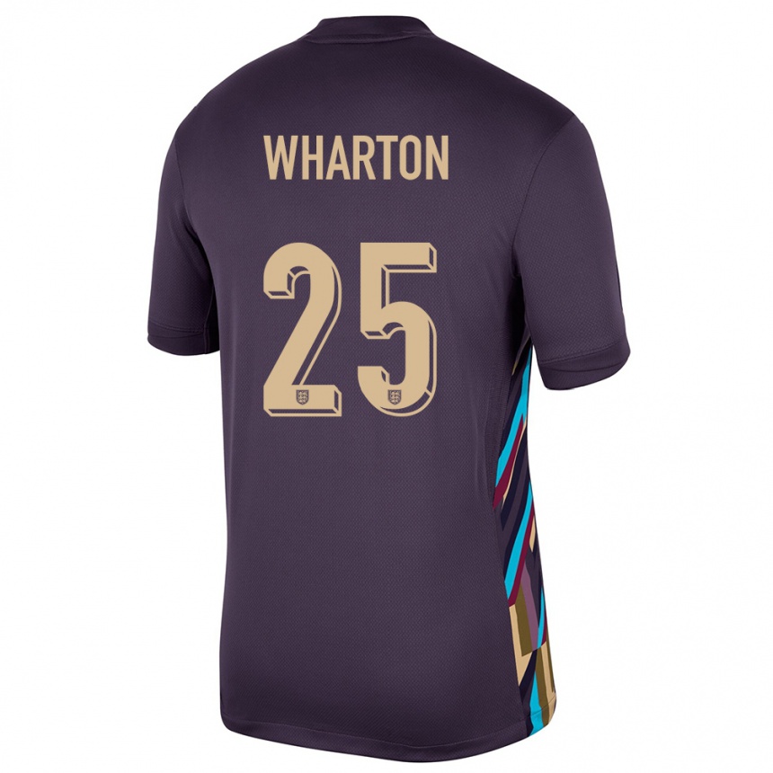 Kids Football England Adam Wharton #25 Dark Raisin Away Jersey 24-26 T-Shirt Nz