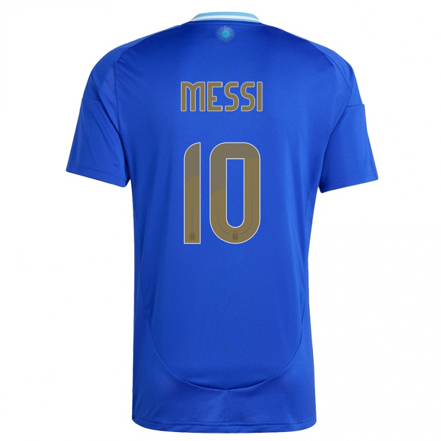 Kids Football Argentina Lionel Messi #10 Blue Away Jersey 24-26 T-Shirt Nz