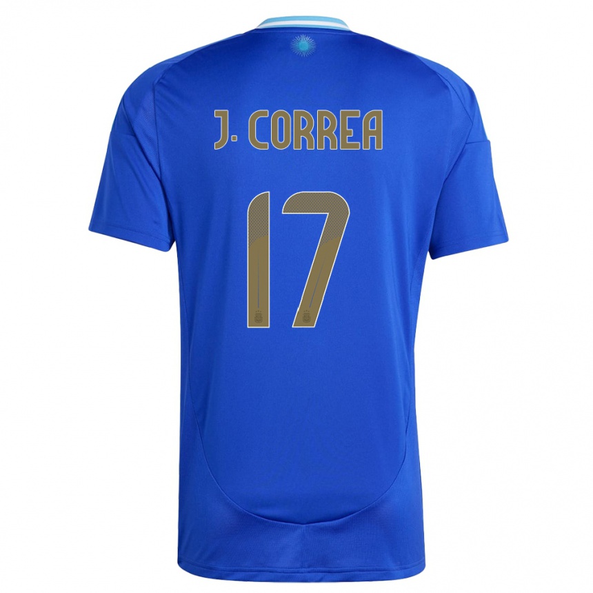 Kids Football Argentina Joaquin Correa #17 Blue Away Jersey 24-26 T-Shirt Nz