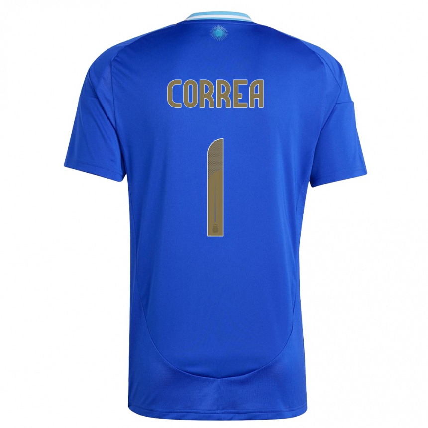 Kids Football Argentina Vanina Correa #1 Blue Away Jersey 24-26 T-Shirt Nz