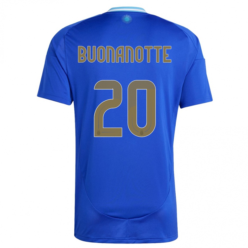 Kids Football Argentina Facundo Buonanotte #20 Blue Away Jersey 24-26 T-Shirt Nz