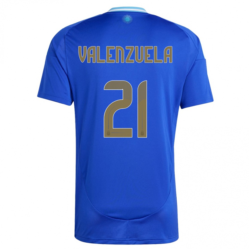 Kids Football Argentina Fernando Valenzuela #21 Blue Away Jersey 24-26 T-Shirt Nz