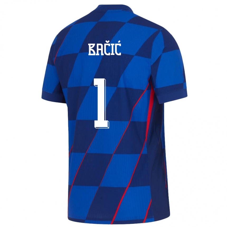 Kids Football Croatia Doris Bacic #1 Blue Away Jersey 24-26 T-Shirt Nz