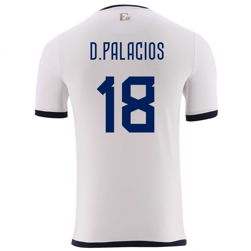 Kids Football Ecuador Diego Palacios #18 White Away Jersey 24-26 T-Shirt Nz